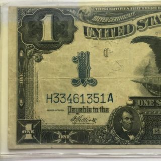 1899 Black Eagle One Dollar Silver Certificate with Lincoln and Grant 7