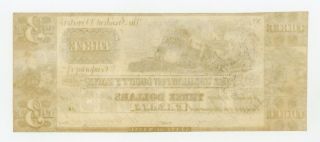 1839 $3 The Washington County Bank - Calais,  MAINE Note 2