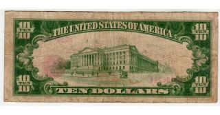 $10 1929 The First National Bank of Shreveport,  LA CH 3595 Fine 2