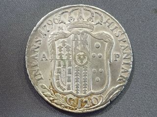 Italia - Kingdom Of Naples - Silver Piastre - 120 Grana - Fernando Iv -