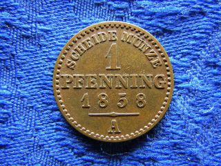 Germany Lippe Detmold 1 Pfennig 1858,  Km260