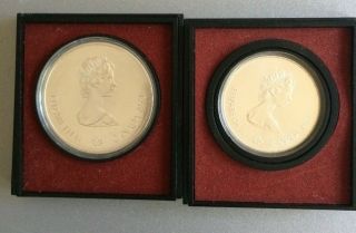 1973 Canada Montreal Olympics Silver $10 Proof And $5 Proof