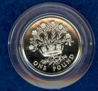 1986 United Kingdom £1 Silver Proof Coin