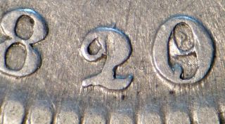 1820/19 CAPPED BUST LETTERD EDGE SILVER HALF DOLLAR APPEALING SCARCE OVERTON—102 3
