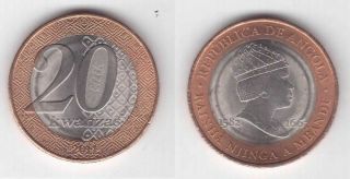 Angola - Issue 20 Kwanzas Coin 2014 Year Bimetal