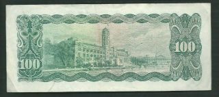 China Taiwan 1970 100 Yuan P 1981 Circulated 2