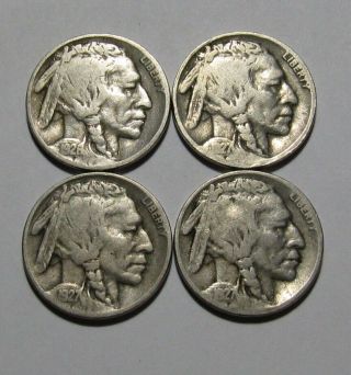 1926 1927 1927 D 1927 S Buffalo Nickel - Mixed - 91fr
