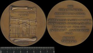 Australia: 1984 Theatre Royal Hobart Restoration Medal Tasmania