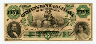 1860 $5 The Citizens 