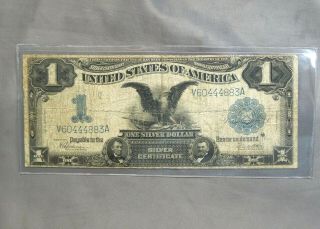 Fr.  236 1899 $1 One Dollar “black Eagle” Silver Certificate Currency Note