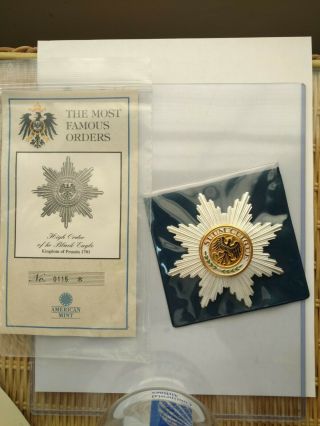 American The Most Famous Orders No.  0115 High Order Of The Black Eagle