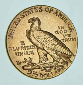 1914 $2.  50 Indian Head Gold Quarter Eagle - US Gold Coin 829 2