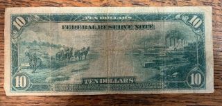 U.  S.  1914 $10 DOLLAR BILL LARGE NOTE 7