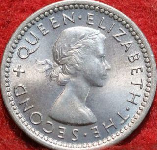 Uncirculated 1955 Rhodesia & Nyasaland 3 Pence Foreign Coin