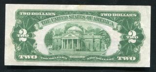 FR.  1502 1928 - A $2 TWO DOLLARS RED SEAL LEGAL TENDER UNITED STATES NOTE XF 2
