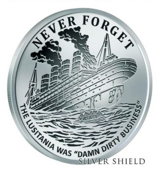 2017 Silver Shield Dirty Business - 1 Oz Rev Proof - 1 In " Never Forget " Series