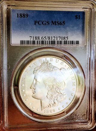 1889 P Morgan Dollar Pcgs Ms65 Ultra Example Pq,  Flawless Nr 07436
