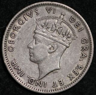 Grade 1942 - C Canada Newfoundland Silver 10 Cent Coin