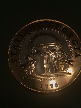The Seal Of The State Of Georgia Medal/coin/token