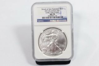 2011 (s) American Silver Eagle Ngc Ms70 Early Release (njl016710)