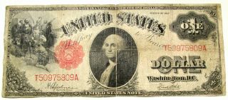 1917 United States One Dollar ($1) Note Vg For Being 102 Years Old