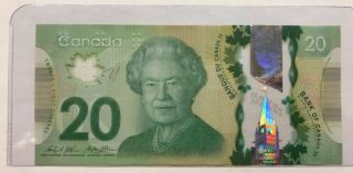 Very low serial number on 2012 Canadian $20 Banknote 2