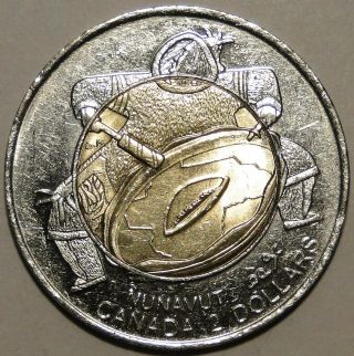 Canada 1999 $2 Dollar " Nunavut " Toonie Coin Circulated