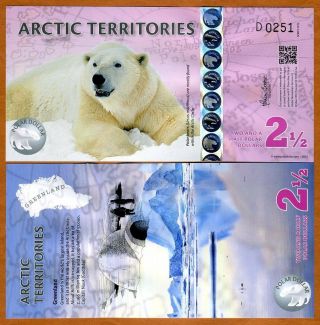 Arctic Territories,  $2 1/2,  2013,  Polymer,  Unc Polar Bear