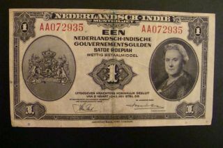 Netherlands 1 Gulden 1943 Crisp