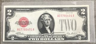 Series 1928 $2 Two Dollar Legal Tender Note Fr - 1501 Ba6