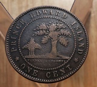 1871 Canada Prince Edward Island Queen Victoria Large Cent