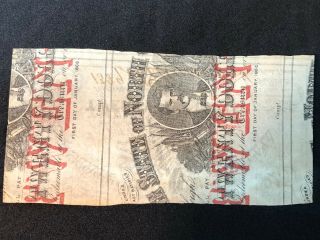 Uncirculated 1863 State of Louisiana 25 Cents Note Civil War Banknote 5