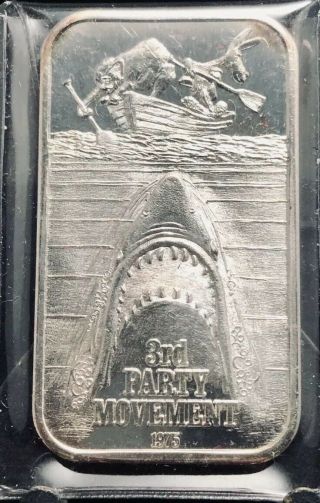 Us Silver Corp.  3rd Party Movement 1 Oz Silver Art Bar Ussc - 121 Sn 488 (2001)