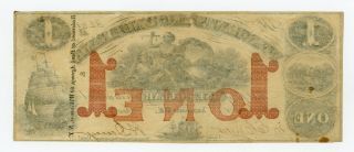 1854 $1 The Merchants ' Exchange Bank - Anacostia,  D.  C.  Note XF/AU 2