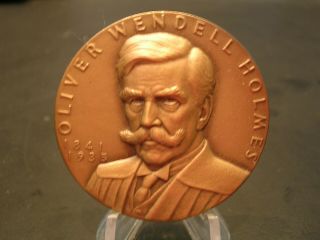 Oliver Wendell Holmes Jr.  Nyu Hall Of Fame Bronze Medal - Medallic Art Company