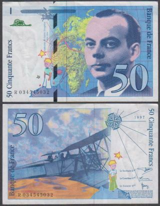 France,  50 Francs,  1997,  Vf,  P - 157a (c)