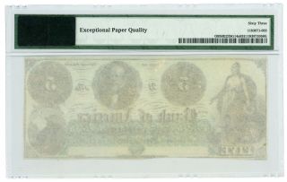 1800 ' s $5 The Bank of America - Providence,  RHODE ISLAND Note PMG Ch.  CU 63 EPQ 2