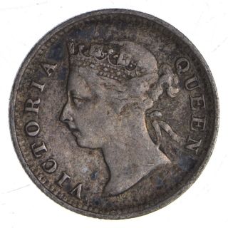1898 Hong Kong 5 Cents - World Silver Coin 938