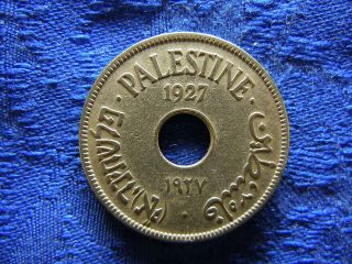 Palestine 10 Mils 1927,  Km4