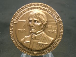 William Ellery Channing Nyu Hall Of Fame Bronze Medal - Medallic Art Company