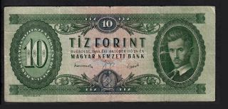 10 Forint From Hungary 1949