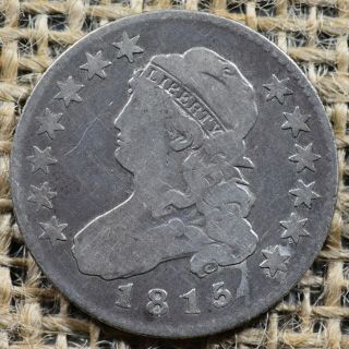 1815 25c Bust Quarter Vg - Tough Date