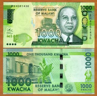 Malawi,  1000 Kwacha,  2016,  P -,  Unc