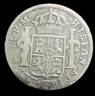 1795 Colonial Spanish Mexico 8 Reales Silver Coin Carolus IIII Chinese Chop Mark 2