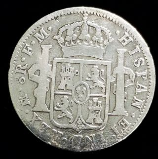 1795 Colonial Spanish Mexico 8 Reales Silver Coin Carolus IIII Chinese Chop Mark 4