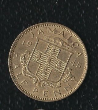 Jamaica Half Penny 1945