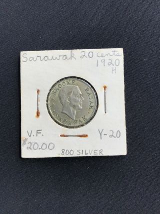 Sarawak 20 Cents 1920 - H Coin