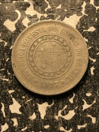 1897 Brazil 100 Reis (3 Available) Circulated (1 Coin Only)