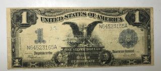 Usa Series Of 1899 $1 One Dollar Silver Certificate Large Blue Seal