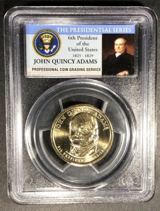2008 - P John Quincy Adams Dollar Pos A Pcgs Ms - 66 First Day,  Buy 3 Get $5 Off